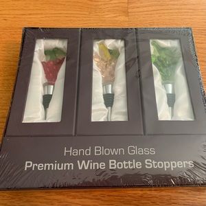 Hand Blown Glass Wine Bottle Stopper
